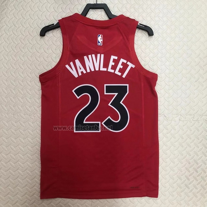 Camiseta Toronto Raptors Fred Vanvleet #23 Icon 2022-23 Rojo